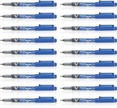 Pilot 019592 V Sign Pen (Blue - Pack of 18) - £25.31 GBP+