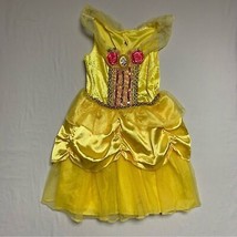 Disney Princess Belle Beauty Beast Halloween Costume Girl’s Yellow Gown ... - £15.56 GBP