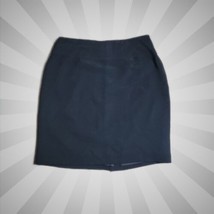 Jones New York Classy Silk Career Skirt ~ Sz 14  ~ Black ~ Knee Length ~ Lined - £20.52 GBP