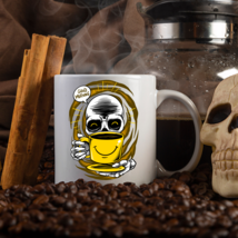 Good Morning Happy Skull Coffee Mug - Humorous Birthday, Office, Gift 15... - $21.98