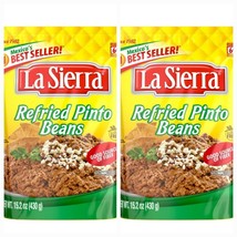 2 PACKS Of La Sierra Refried Pinto Beans, 15.2-oz. Pouch - $15.99