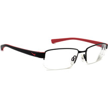 Nike Men&#39;s Eyeglasses 8160 012 Matte Black/Red Half Rim Frame 53[]17 140 - $179.99