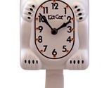 Limited Edition White Kit-Cat Klock swarovski crystals jeweled Clock - $101.95