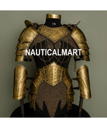 Medieval Lady Armor Suit- Brave Lady Chainmail Armor, Pauldrons with Gor... - $419.18 CAD