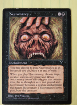 Necromancy Magic the gathering card english hp visions commander mtg enc... - $9.27