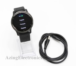 Garmin Venu 2 GPS Smartwatch 45mm Slate Bezel with Black Case 010-02430-01 image 1
