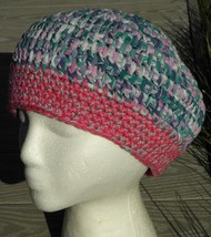 Dreamy Pastel Colors Medium Size Crocheted Beanie - Handmade by Michaela - £27.17 GBP