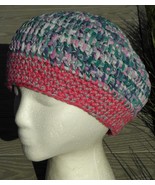 Dreamy Pastel Colors Medium Size Crocheted Beanie - Handmade by Michaela - £26.86 GBP