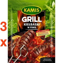 Kamis GRILLED SAUSAGE in BEER spice packet 3pc. Made In Europe FREE SHIP... - £7.46 GBP