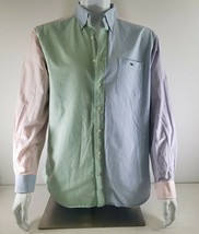 Vineyard Vines Pastel Colorblock Slim Fit Tucker Party Shirt Men&#39;s Size Large - £34.13 GBP