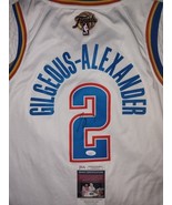 SGA Shai Gilgeous-Alexander Autographed OKC Thunder Signed White Jersey ... - $813.10 CAD