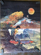 FRANK FRAZETTA Wolfmoon No. 5  FANTASY Litho PRINT 16 X 20 Vintage Prints - $111.64 MXN