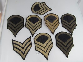 VINTAGE Staff Sergeant patch lot x 8 Army USA Gun Rifle NOT REPRODUCTIONS - $29.91