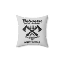 Black and White Crossed Axes Camping Decor Pillow - £24.64 GBP+