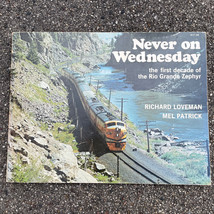 Never On Wednesday Rio Grande Zephyr Book, Railroad Timetable &amp; Ticket Lot - £22.96 GBP
