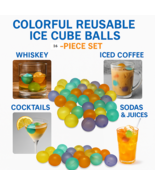 16 Piece Reusable Ice Cube Balls – Non-Diluting Spherical Ice Molds for ... - $16.12 CAD
