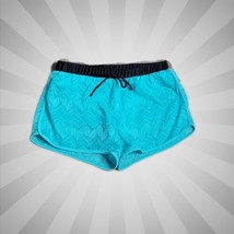 Unbranded Swim Shorts ~ Sz M ~ Teal &amp; Black - £13.61 GBP