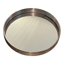 The Duel 11" Round Gold Rim Mirror Tray Decorative Table Vanity Centerpiece - $364.23 MXN The Duel 11" Round Gold Rim Mirror Tray Decorative Table Vanity Centerpiece - $364.23 MXN