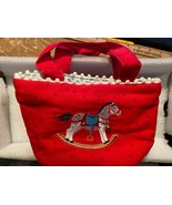 5&quot; Tall Die Spiegelburg Red Rocking Horse Embroidered Bag w/Handles Pre-... - $223.49 MXN