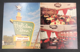 Vintage 1974 Holiday Inn Hotel Penns Grove NJ New Jersey Postcard w/ Sign - £6.03 GBP