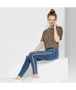 Wild Fable Women’s High Rise Skinny Distressed Sz 18 / 34 Side Stripe Je... - $25.64 CAD