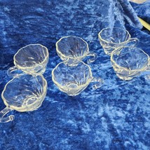 Vintage Swirl Glass Punch Bowl Cups by Anchor Hocking - lot of 6 - £19.26 GBP