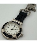 Time Square Pocket Watch Men Silver White Snap-on Quartz Japan Analog Ne... - $498.76 MXN