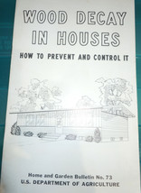Vintage Wood Decay In Houses Home &amp; Garden Bulletin No. 73 1960 - $5.46 CAD