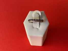 Bomb Party RBP4614 “The Catherine Ring” Black Onyx CZ on Rhodium Size 7 Ring NWT - £22.50 GBP