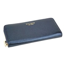 Kate Spade Spencer Slim Continental Wallet Metallic Navy Leather PWR00187 Retail - £63.68 GBP