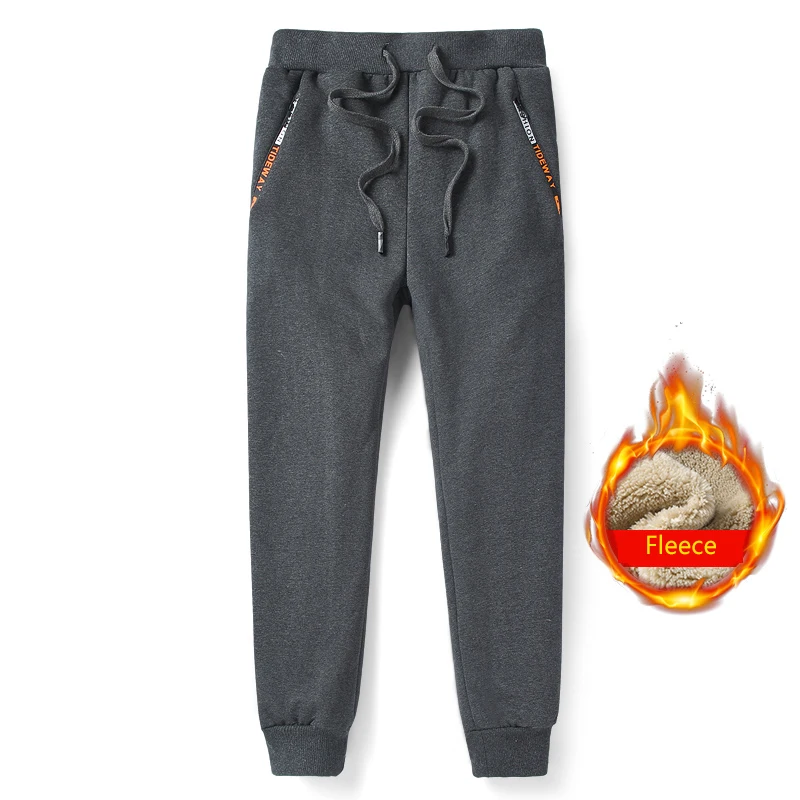 Winter Thick Warm Fleece Sweatpants Men Joggers wear Casual Track Pants Plus Siz - £81.09 GBP