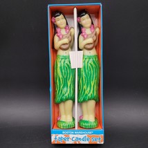 New Set Of Two Boston Warehouse Taper Candles Set Hawaii Hula Ukulele 10&quot; - £13.99 GBP