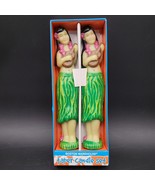 New Set Of Two Boston Warehouse Taper Candles Set Hawaii Hula Ukulele 10&quot; - $329.76 MXN