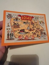 Vintage Postcard Post Card VTG Photograph Iowa State Map - £9.20 GBP