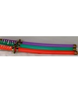 4 NEW  COLORED NINJA SWORD wholesale swords toys toy - $12.97 CAD