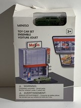 Miniso Toy Car Set Ensemble Maisto Auto Center with Hot Rod Car - $19.39