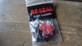 3 NEW Vintage Dart Flights Re-Seal Devil - £3.78 GBP