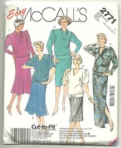 McCall&#39;s Sewing Pattern 2771 Easy Misses Dress Size P 18,20,22 1/2 - £10.22 GBP