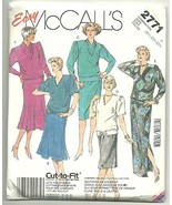 McCall&#39;s Sewing Pattern 2771 Easy Misses Dress Size P 18,20,22 1/2 - $17.63 CAD
