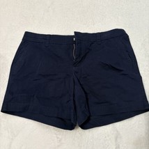 Womens Size 8 Crown &amp; Ivy Navy Chino Shorts 5” Inseam - £7.34 GBP