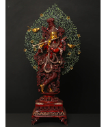 37&quot; Tribhanga Murari (Krishna Ji) Breathing Life Into A Gorgeous Canopy ... - £1,517.97 GBP