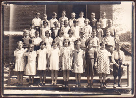 Farmingdale, Maine Grade School Students Photo 1935 - Hoxie Studio - £13.72 GBP