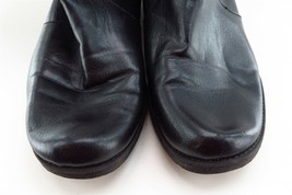 Aerosoles Boot Sz 9.5 M Short Boots Black Leather Women Speartint - £20.15 GBP