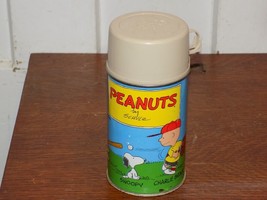 Vintage 1959 Peanuts Metal Thermos - $999.12 MXN