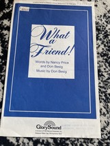 What A Friend! Price, Besig SATB A-6409 Sheet Music - $65.23