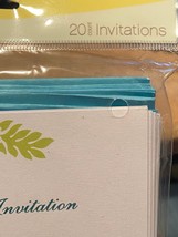 1 Pack of 20 Floral Invitations (Generic) American Greetings  *NEW* x1 - $8.99