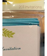 1 Pack of 20 Floral Invitations (Generic) American Greetings  *NEW* x1 - $8.99