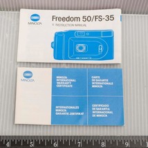 Minolta 50/FS-35 Camera Manual - $14.84