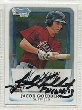 Jacob Goebbert SIgned Autographed Card 2011 Bowman Chrome Prospects - $9.55