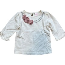 Janie and Jack Darling Sophistication Girls Tweed Rosette Top 18-24 Months - $545.89 MXN